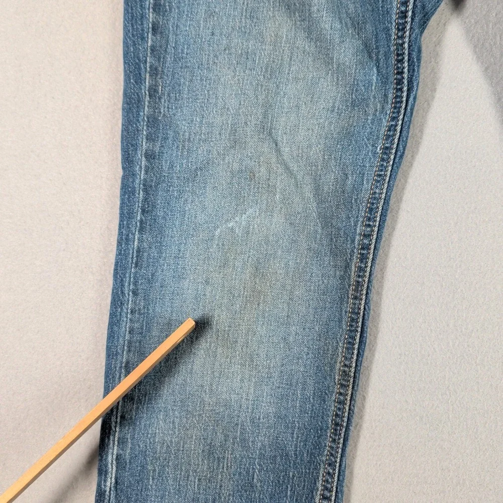 Levi's 512 Mens Jeans W28‎ L32 Blue Denim Straight Fit